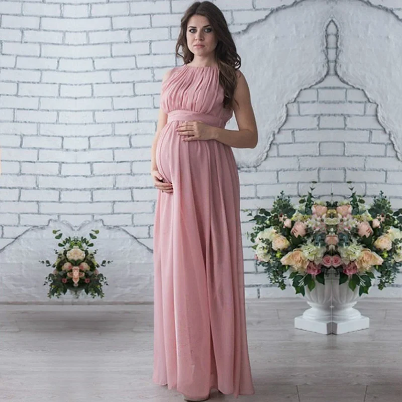 SMDPPWDBB реквизит для фотографий беременных модные платья шифоновое платье макси