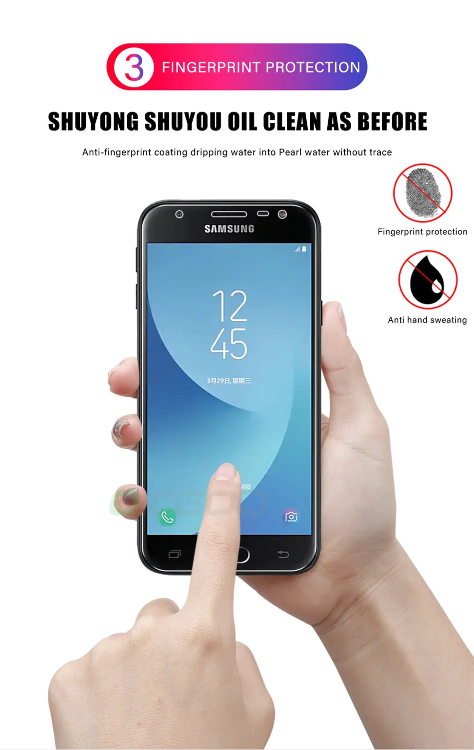 3 шт Защитное стекло для Samsung Galaxy A7 A9 J6 A6 A8 J4 Plus, защита экрана 2.5D, закаленное стекло для Samsung J6 J4