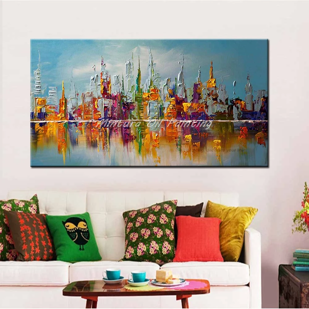 Mintura, ручная роспись, Impasto, абстрактный цвет, строительный холст, GrayOil, картина на стену, гостиная, спальня, домашний декор для стен