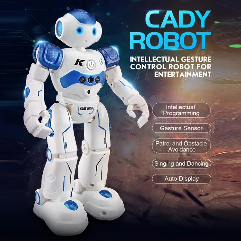 JJR/C R2 зарядка через usb Танцы жест Управление RC робот игрушка Синий Розовый для Для