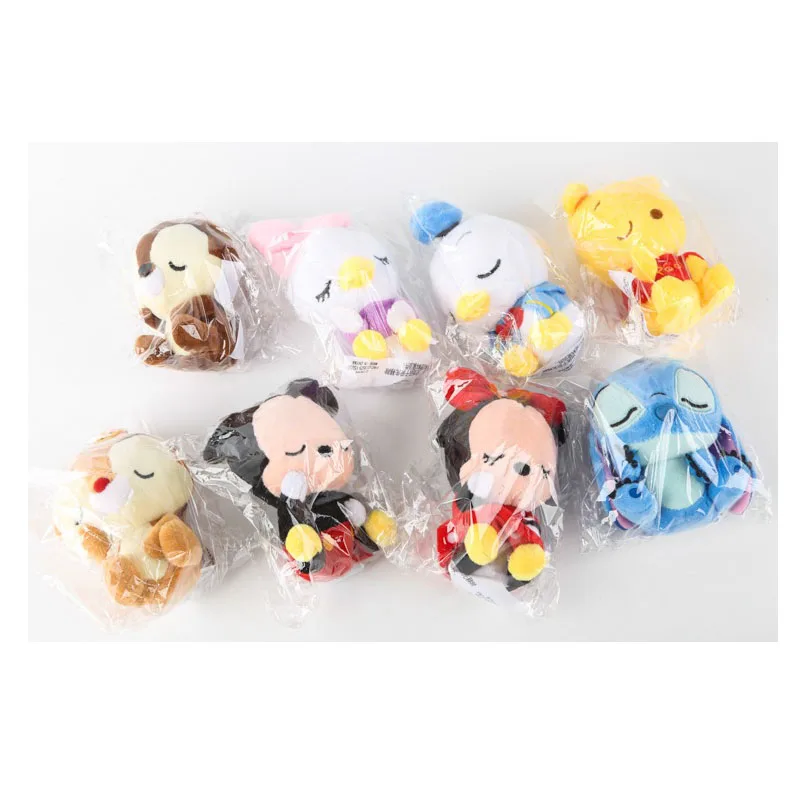 Disney(12 см); Микки и Минни Маус Мышь плюшевые игрушки куклы Винни пухом сумка Squirrel's орнамент брелок чип и Дейл подвесные игрушки для детей