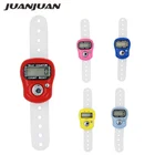 1 шт. портативный электронный цифровой мини-счетчик с ЖК-дисплеем, ручной счетчик колец на палец, счетчик стежков, пластиковый счетчик рядов