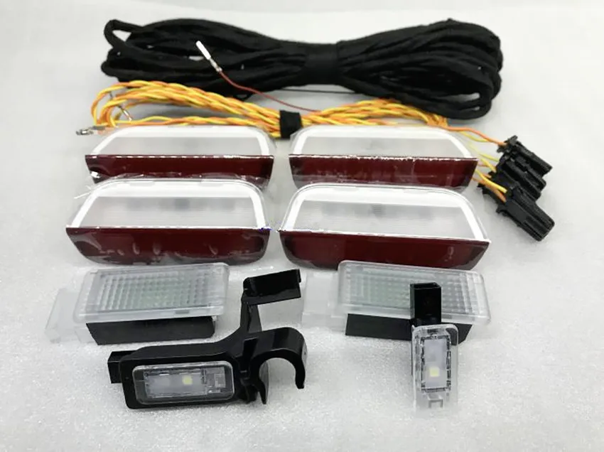 1 компл светодиодный дверной свет для VW tiguan 2 Touran L Tiguan фонарь ног phideсветодиодный On