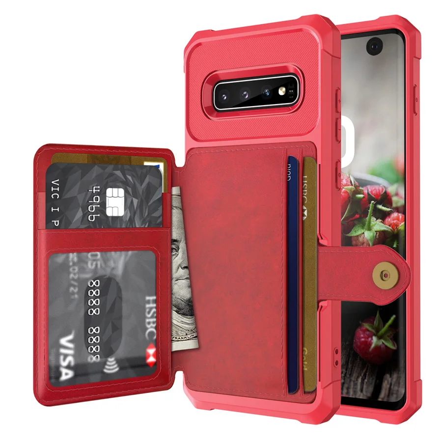 Чехол-Кошелек IQD для Galaxy S10 Plus S10e, роскошный автомобильный Магнитный чехол для samsung Galaxy Note9 S9 Plus, кожаный чехол, защитный чехол на заднюю панель с отделением для карт