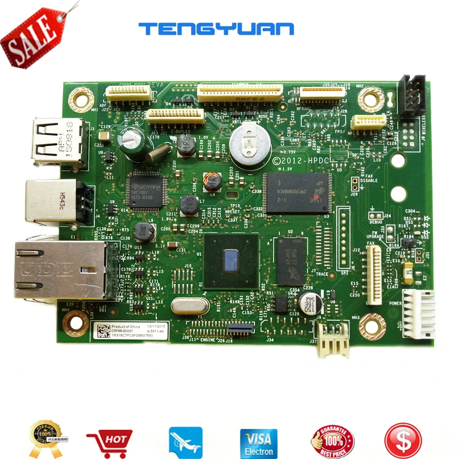 2 шт х C5F98-60001 логика материнская плата Применение для hp M426fdw M426fdn M427fdw M427fdn M426 M427 426fdw 426fdn 427fdw форматированная плата