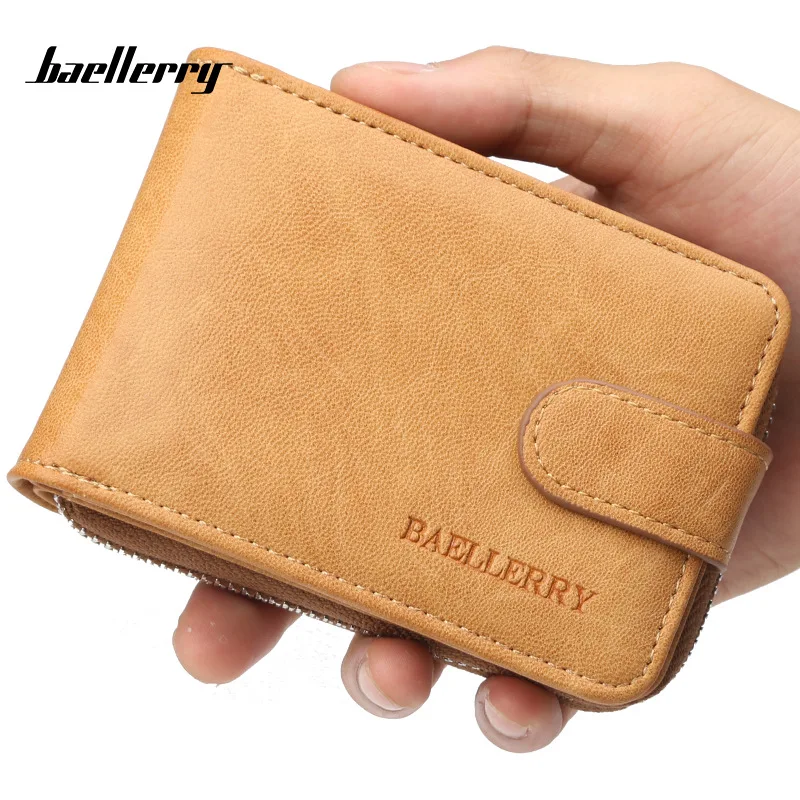 

Baellerry Men Credit Card Holder Fold Extendable Design High Quality PU Leather Male ID Card Case Wallet Purse 50PCS/lot