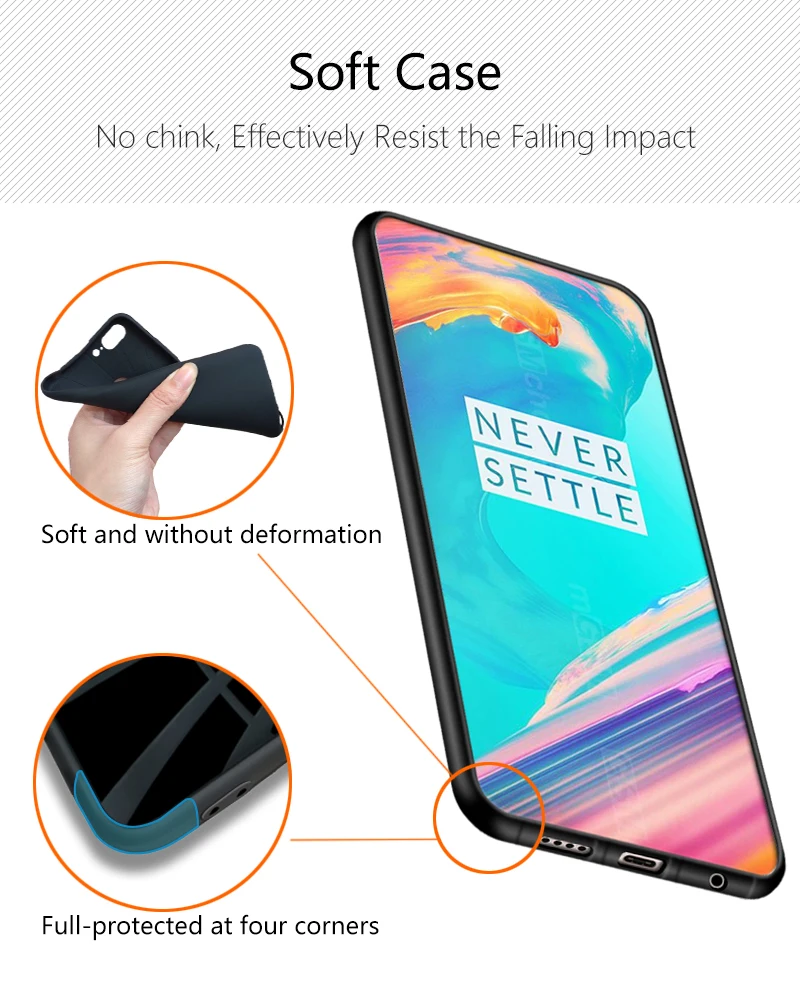 JURCHEN чехол s для One plus 5 T чехол для Oneplus 5 T чехол с матовым мультяшным принтом черный силиконовый чехол для Coque Oneplus 5 T чехол