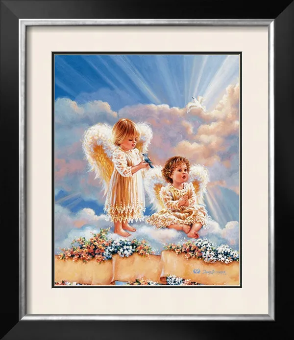 New Diamond mosaic diamond embroidery beads Angel girl baby flower bird diamonds cross stitch painting handwork kits wall decor | Дом и сад