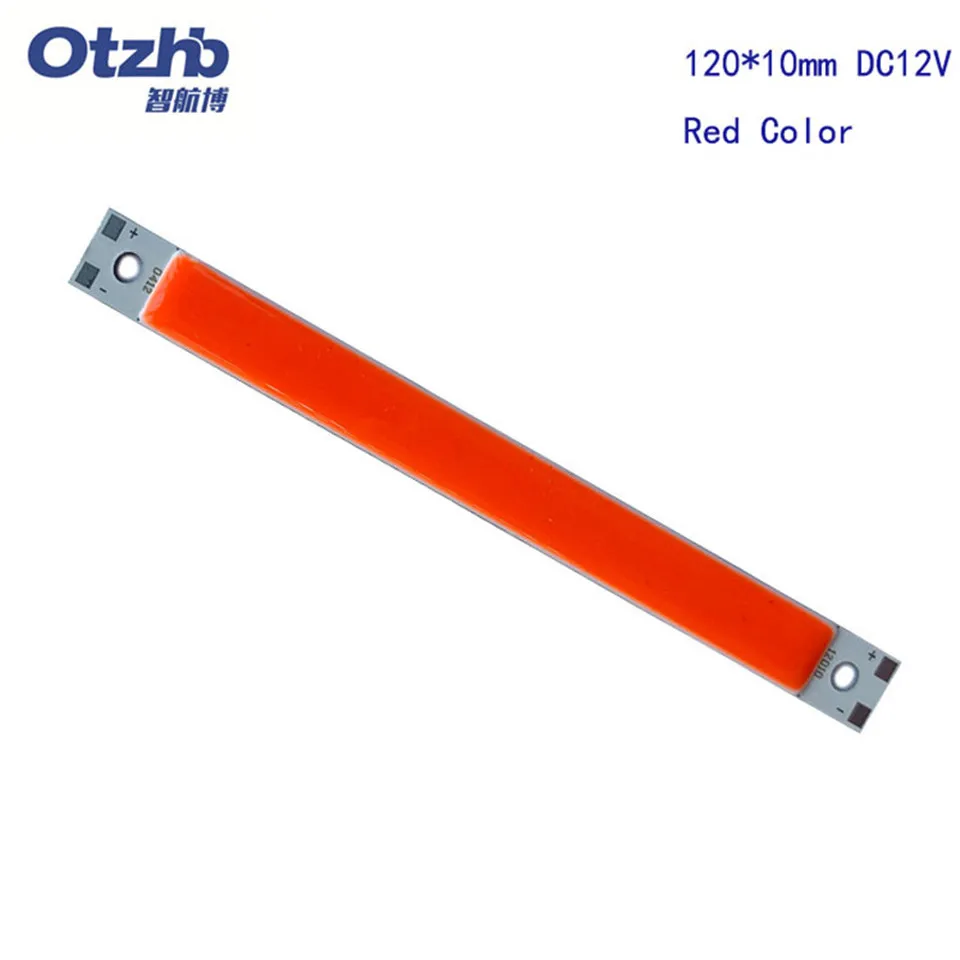 2 шт DC 12V 5W светодиодные cob полосы света красный зеленый теплый белый, холодный белый излучающий диод лампы cob цвета для автомобильных ламп