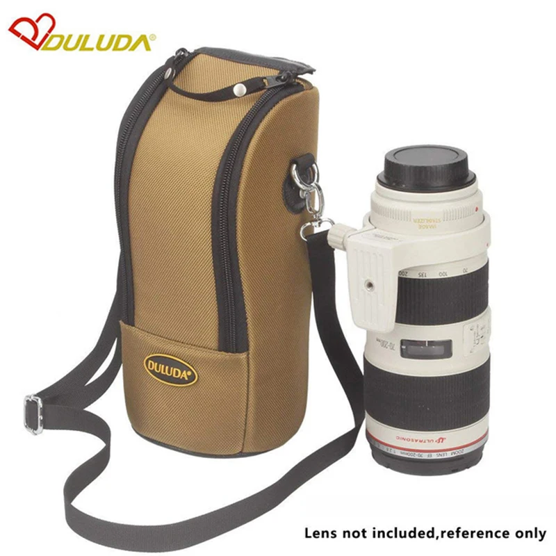 DULUDA мягкий толстый Водонепроницаемый чехол для объектива камеры Сумка Canon 70-200/2.8