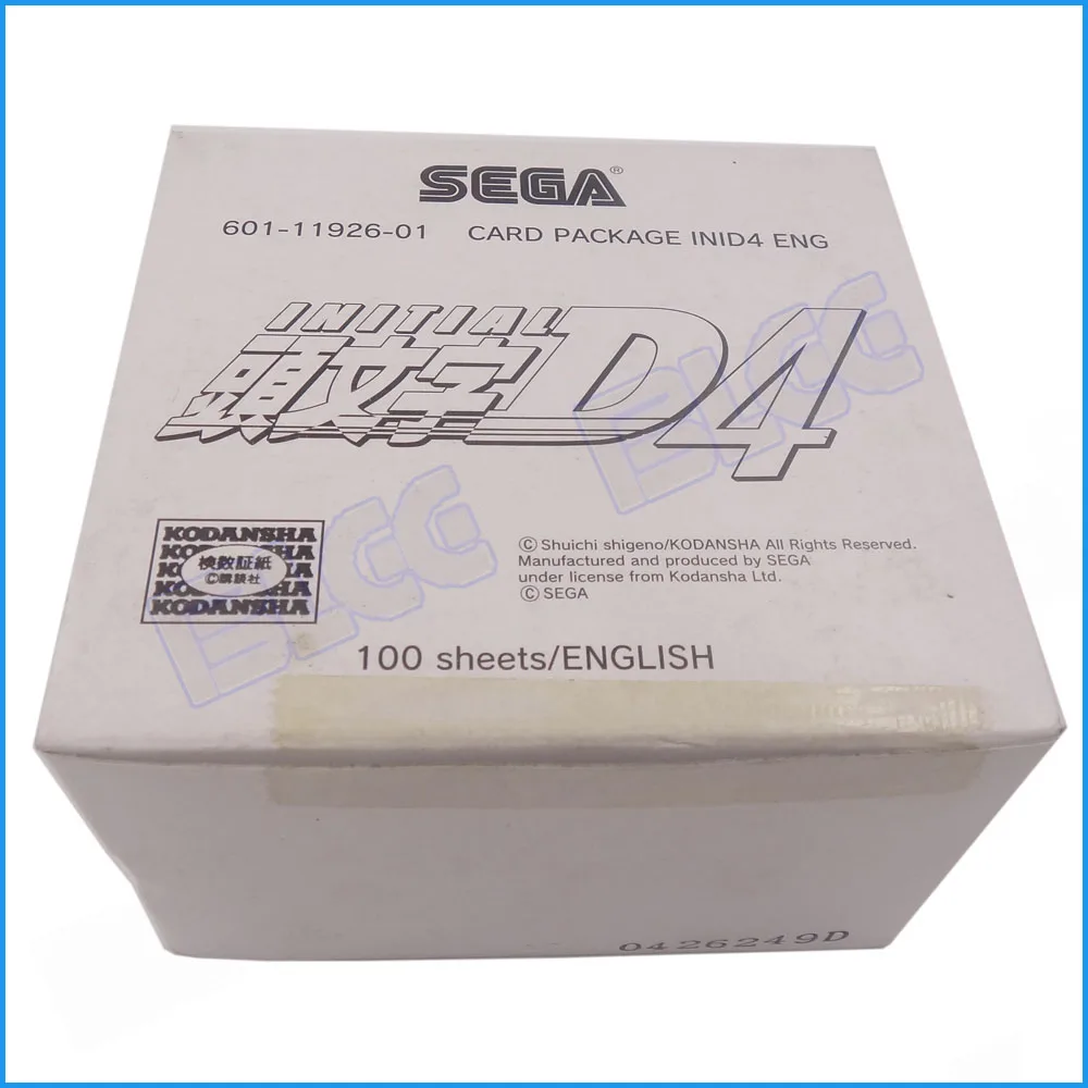 Оригинальная Начальная карта памяти D4 для Initiald D Car Racing Game аксессуары аркадных