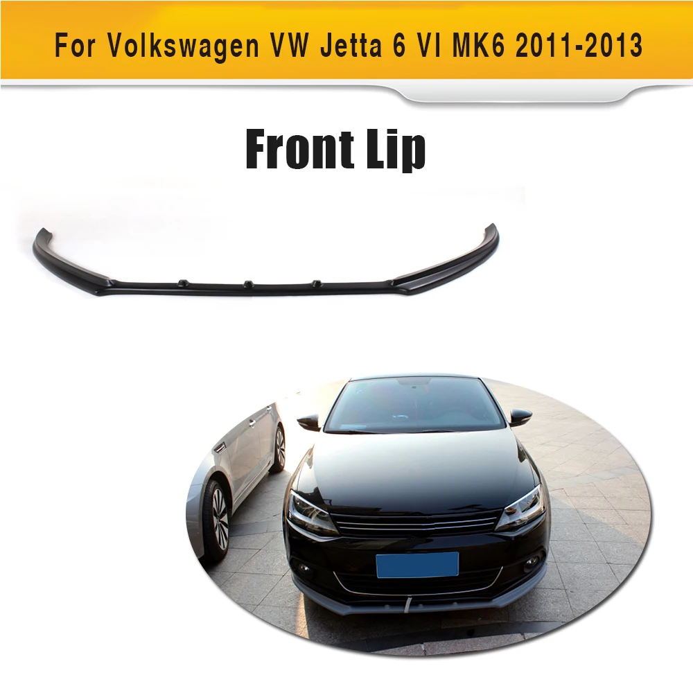 Передний бампер из углеродного волокна спойлер для VW jetta 2011 2013 черный праймер FRP