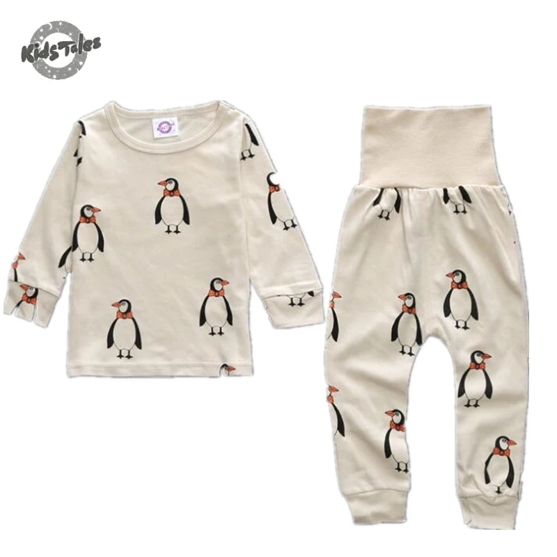 Комплект детской одежды для сна 2 шт./компл. 5 цветов футболка + штаны|kids pajama sets|kids