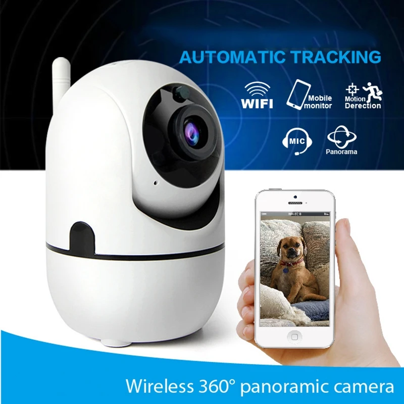 

Auto Tracking Wifi IP Camera 720P Wireless Home Security Wifi Camara IR Night Vision CCTV Camera Two-way Audio Baby Monitor