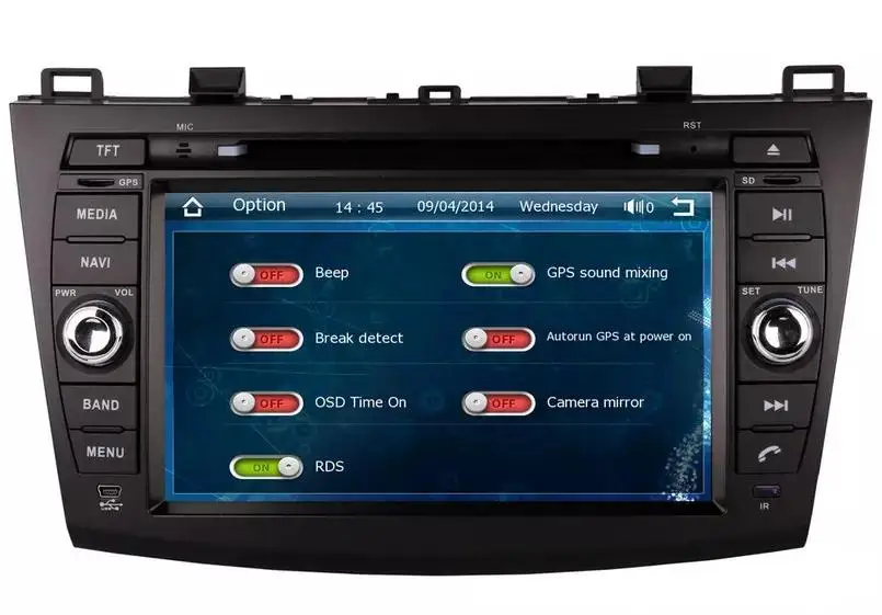 8 &quotАвтомобильный dvd-плеер с GPS (опционально) аудио Радио стерео AUX BT/TV Canbus