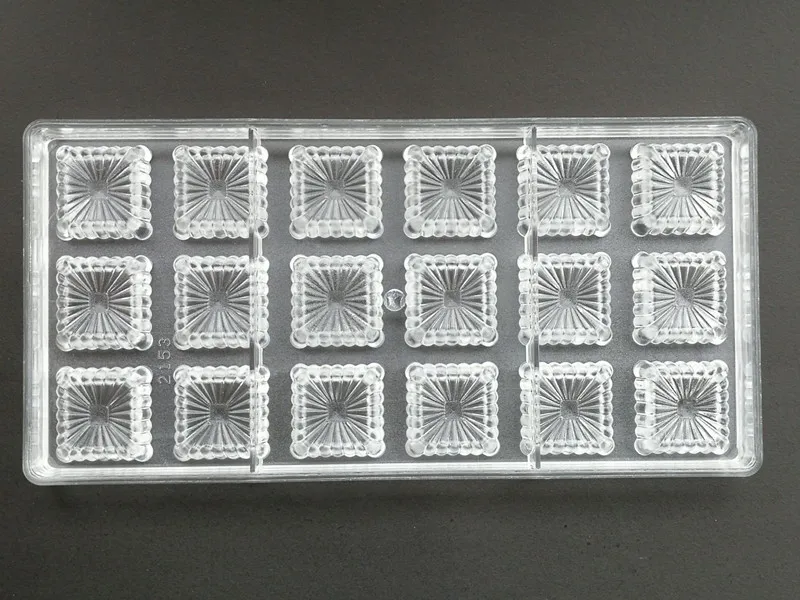 1 шт. жесткая квадратная форма для торта 18 дюймов|polycarbonate chocolate moulds|polycarbonate