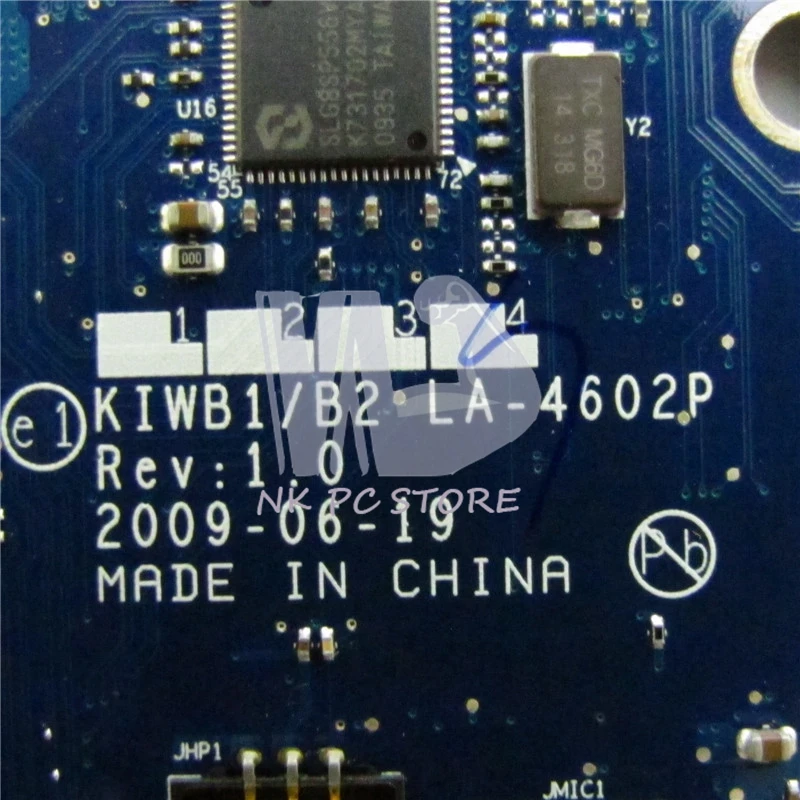 NOKOTION материнская плата для ноутбука Lenovo ideapad Y550 KIWB1 GM45 DDR3 процессор GT240M Бесплатная