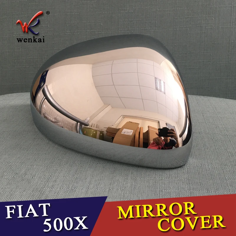 Крышка для автомобиля Стайлинг FIAT 500X 2014 2015 2016 2017 2018 2019 ABS хромированная боковое