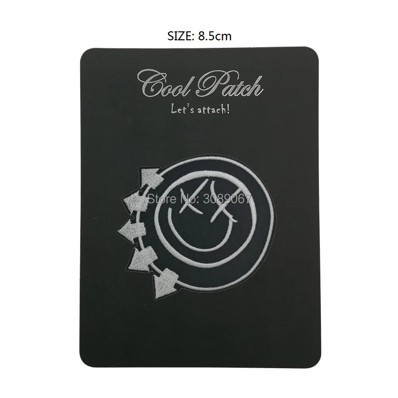 BLINK 182 смайлик музыкальная группа панк-рок вышитые новые железные и пришитые патч тяжелый металл патч в дизайне на заказ доступны