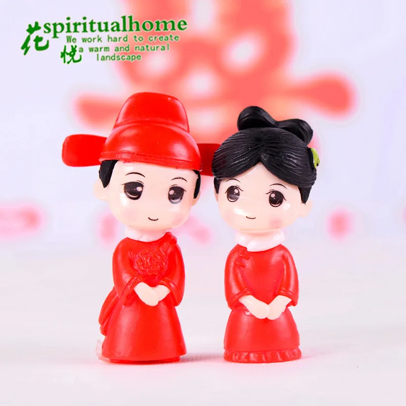 2 шт. античные парные куклы свадебное украшение микро ландшафтное креативное в