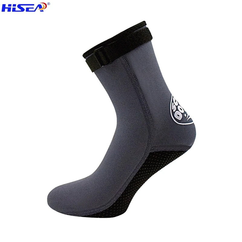 

Hisea 3mm neoprene Winter swimming surfing fishing diving sox soft anti scratch sox Shoes high upper warm Non-slip shoes