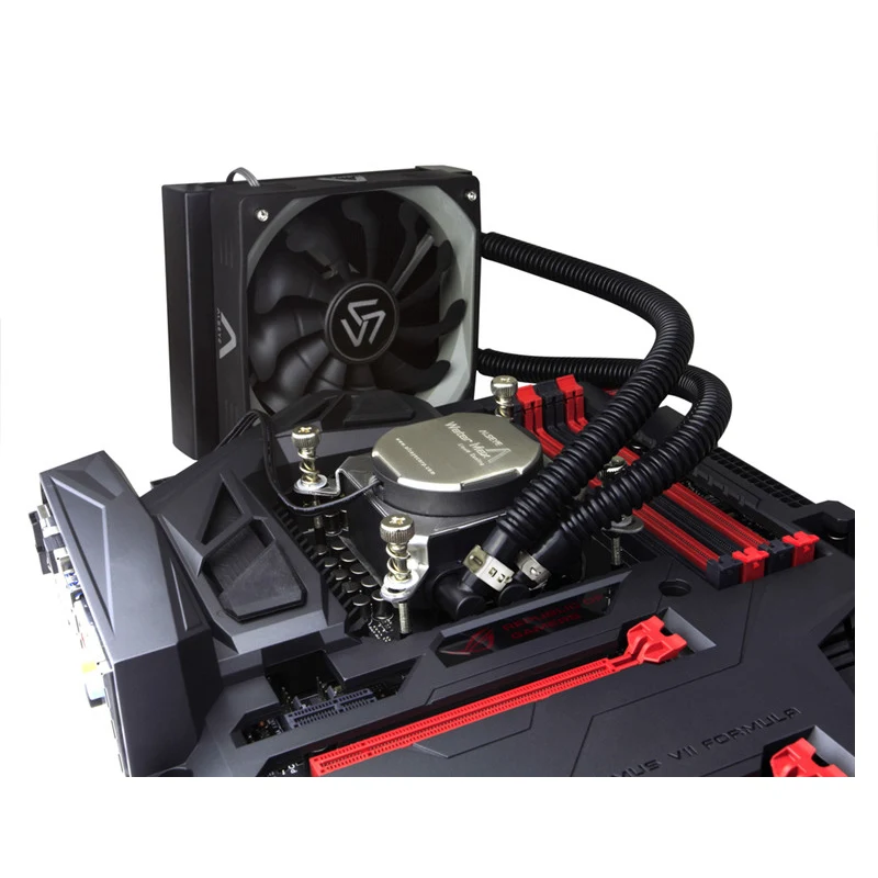 ALSEYE водяное охлаждение кулер для процессора 4Pin 120 мм вентилятор TDP 280W LGA1155/775/115X/