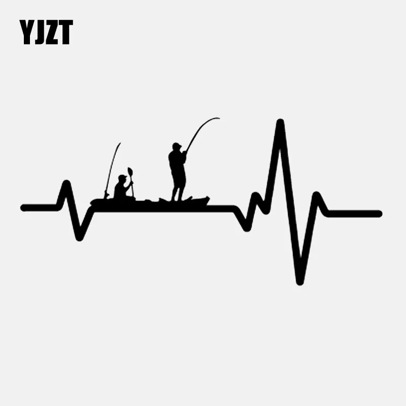 YJZT 17 5 см * 8 2 наклейка виниловая пленка для оклеивания автомобилей Стикеры Heart Beat