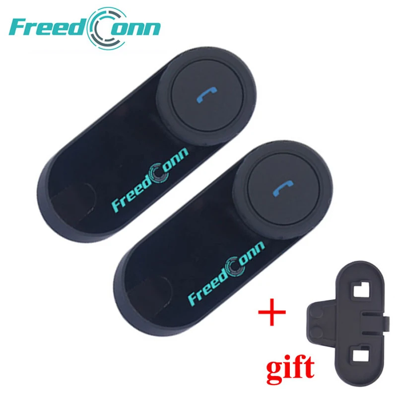2 шт. FreedConn T-COM VB шлем гарнитура 800 м Bluetooth домофон мотоцикла с FM радио+ дополнительный зажим