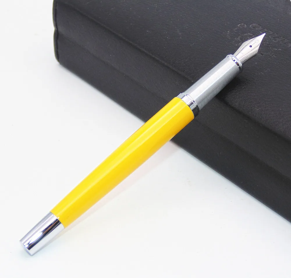 JINHAO Y1 желтый высокое качество со средним наконечником перьевая ручка для подарки студенты, преподаватели, используя