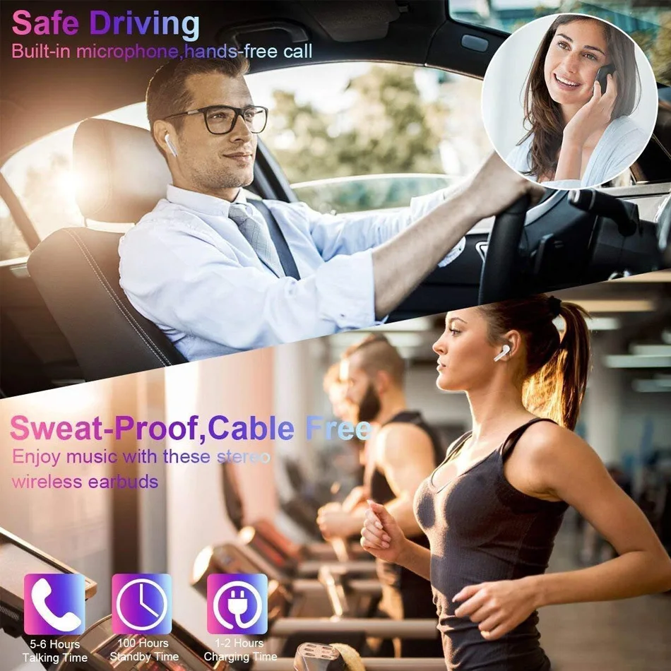 Беспроводные наушники i7s tws Handsfree Bluetooth Игровые с микрофоном для Apple Xiaomi Huawei phone