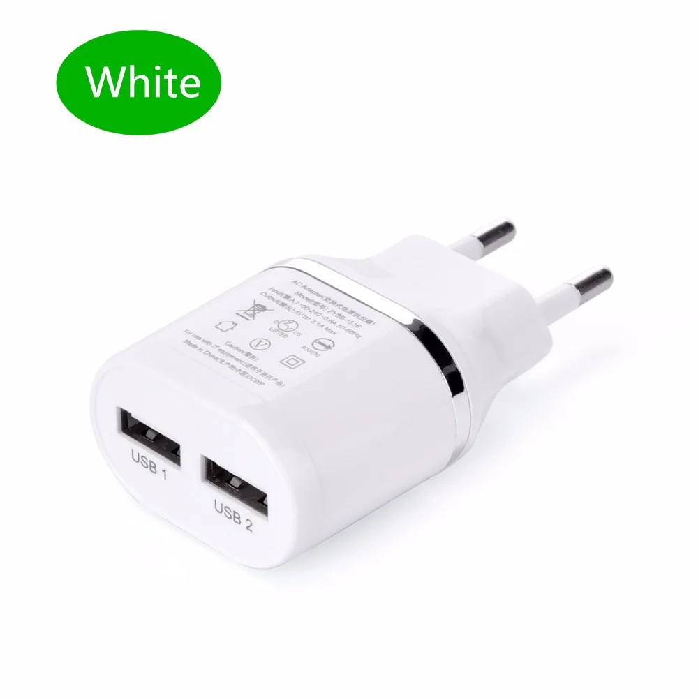 ЕС Plug переходник для зарядного устройства + нейлон Металл micro быстрозаряжающий