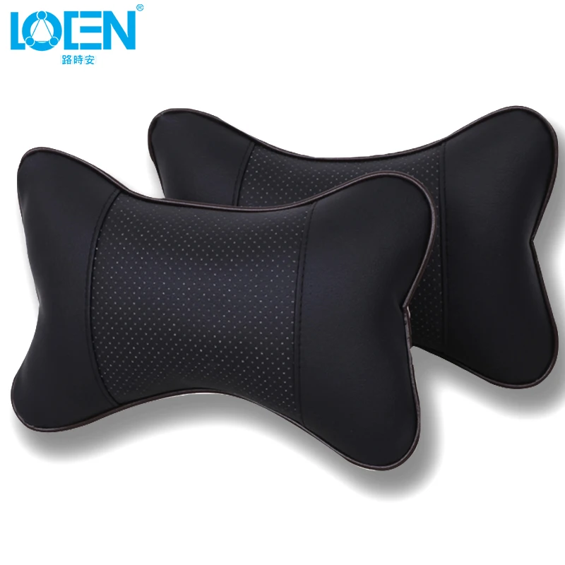 Автомобильная подушка для шеи LOEN 2 шт. перфорирующий дизайн искусственное