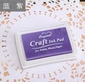 15 цветов Inkpad Свадебные Декорации на масляной основе Сделай Сам чернильные подушечки резиновые штампы Ткань Дерево Бумага Скрапбукинг 15 цветов чернильные подушечки краски для пальцев - Цвет: purple