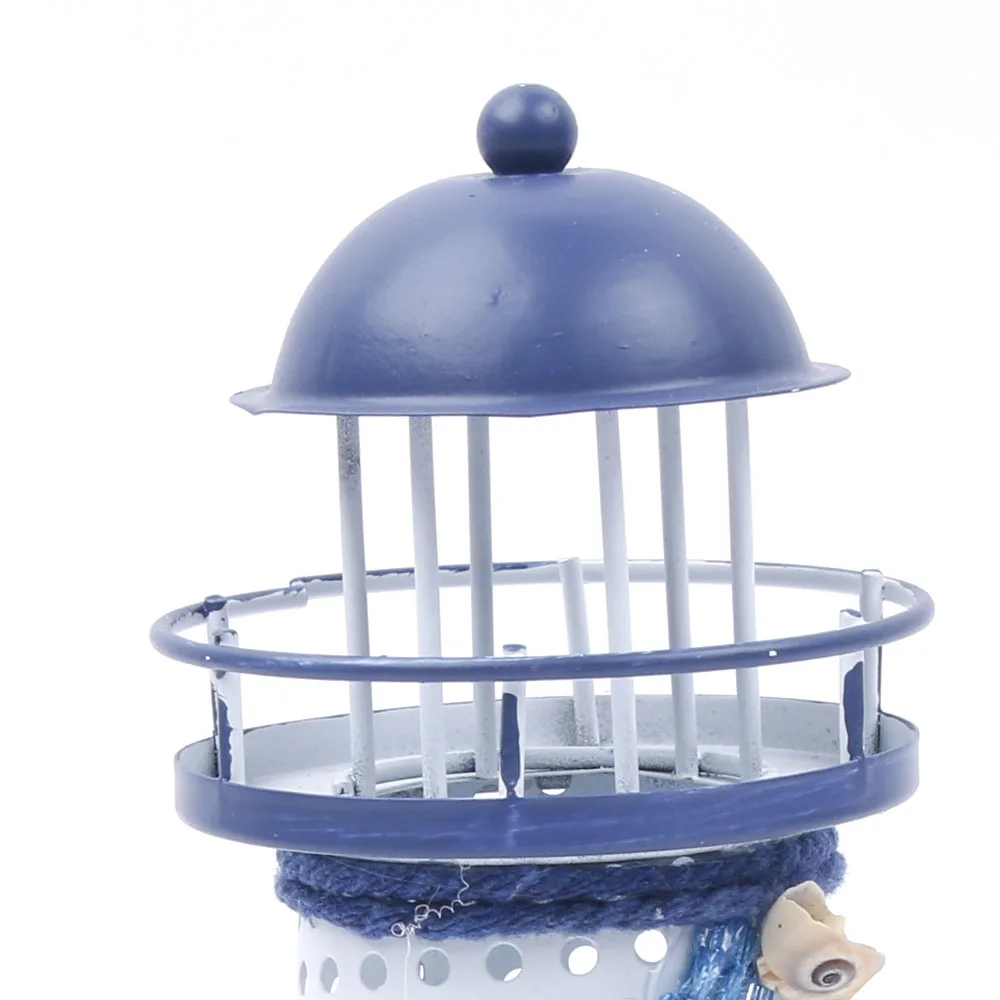 

Home Vintage Iron Lighthouse House Candle Stick Candelabrum Holder Stand Helpful