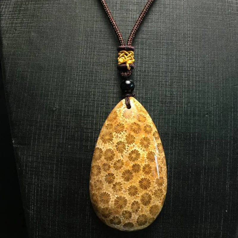 Подвески из натурального камня хризантемы подвеска в виде капли воды цепочка на