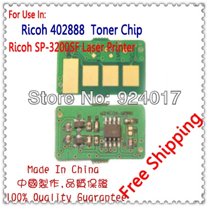 Для Lanier AC230N AC230 Savin Ricoh Aficio SP 3200 3200SF SP3200 SP3200SF чип тонера для 407172 402888 заполнения