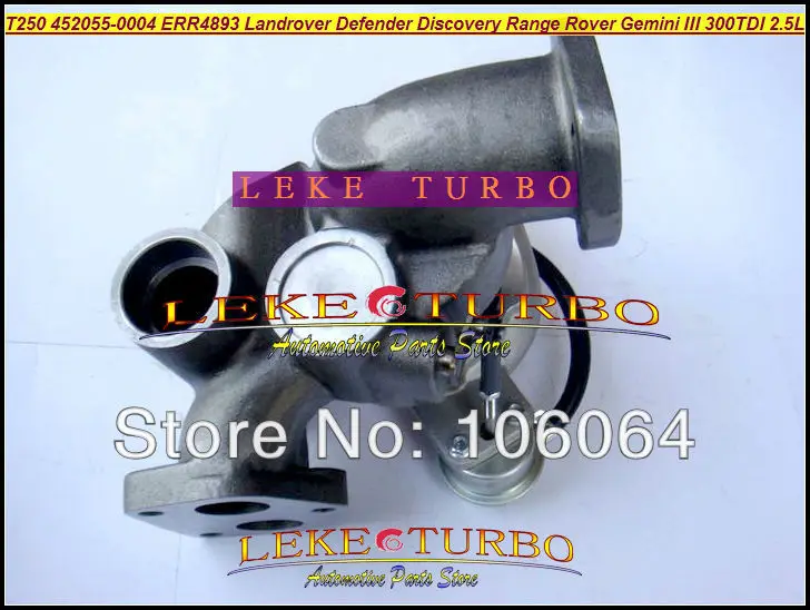 T250-04 452055-0004 452055 Турбокомпрессор Для Land Rover 90 110 Discovery Defender Range 1990- Gemini III 300TDI 2.5L |