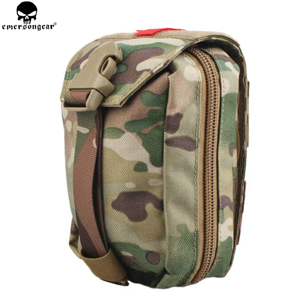 

EMERSONGEAR Tactical First Aid Pouch Molle Kit Medical Bag Military Utility Pouch Paintball EDC Bag Multicam Black EM6368