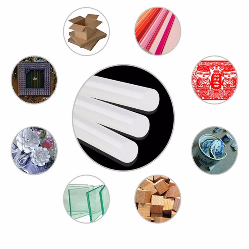 50 шт. термоплавкий Клей карандаш металлических Пластик дерево Ткань Электроника