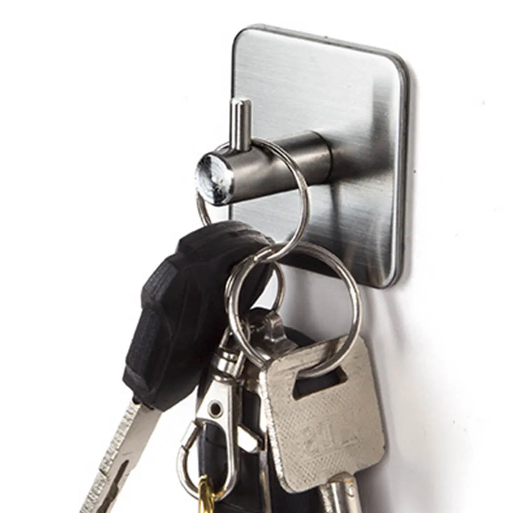 3 м клейкие настенные крючки из нержавеющей стали вешалка для одежды пальто шляпа