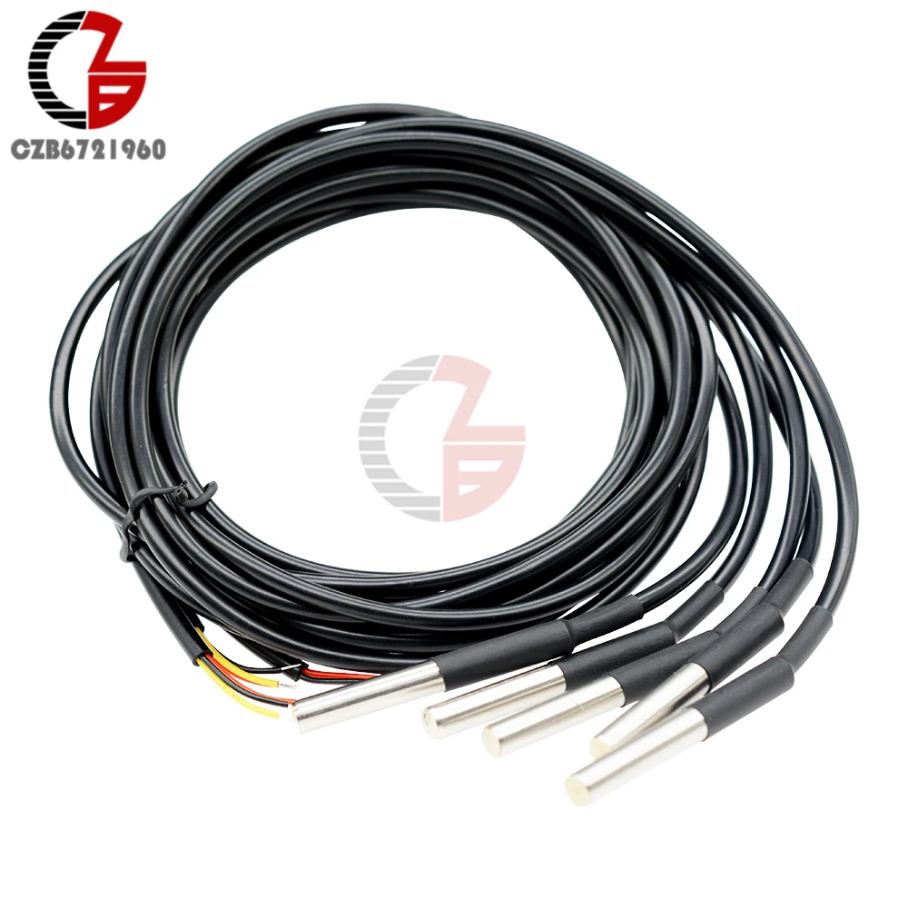 

1m DS18B20 NTC Thermistor Temperature Sensor Probe Cable Waterproof NTC Temp Sensor 1 Meter