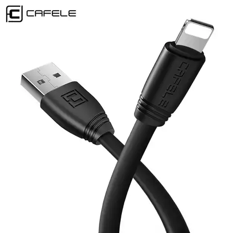 Cafele плоский TPE USB кабель для iPhone кабель для быстрой зарядки для iPhone 6 7 8 X DC 5V 2.0A 50 120 см зарядное устройство USB