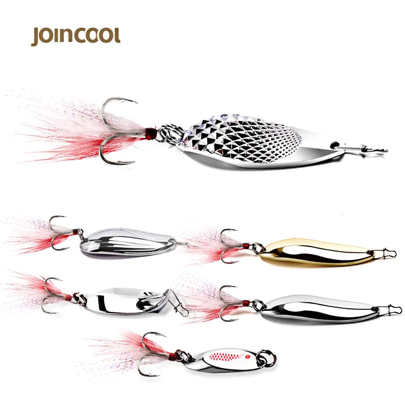 Joincool форель металлическая рыболовная ложка приманка 7 г-20 г рыболовные воблеры