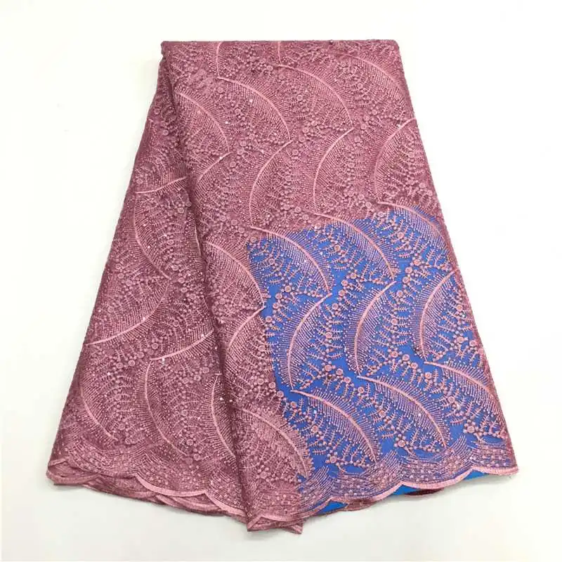 

thousand stones decoration african french lace fabric 3d high quality low price african tulle french net lace fabric