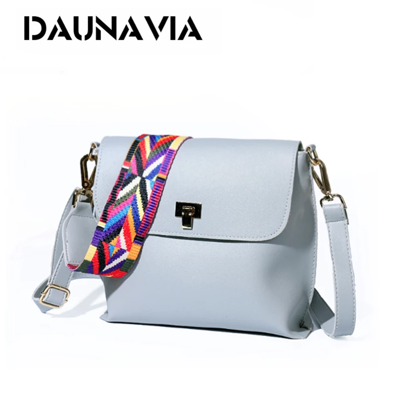 DAUNAVIA бренд Для женщин Сумки кожи плеча Crossbody Курьерские сумки дамы сумка с