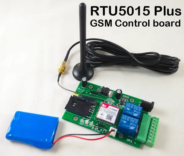 HUOBEI RTU5015Plus GSM ворота открывания двери плата управления с SMS Пульт дистанционного управления дополнительная батарея для отключения питания сигнализации