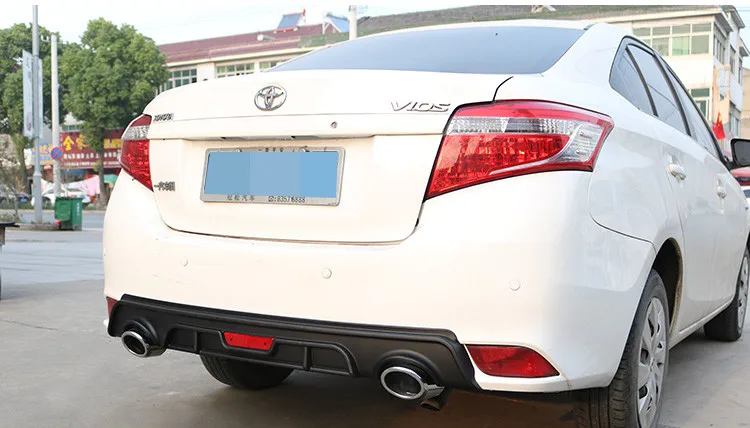 Для Toyota Vios задний бампер Защита выхлопного отверстия для Toyota Vios Yaris // набор бампер задний спойлер