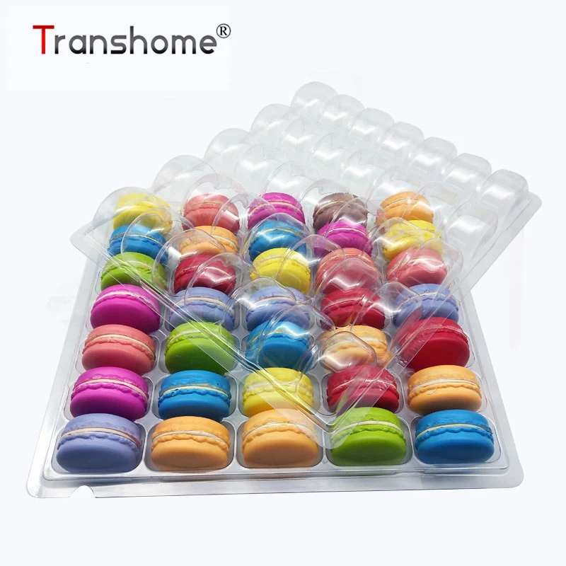 Подставка для макарон Transhome 35 отверстий коробка пластиковая упаковочная из ПВХ