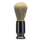 Новая Парикмахерская щетка, 1 шт., профессиональная Мужская щетка для бритья медведя, лучшая Нейлоновая Щетка для бритья, деревянная ручка, бритва, парикмахерский инструмент, черный