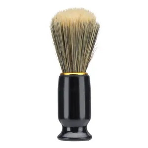 Новая Парикмахерская щетка, 1 шт., профессиональная Мужская щетка для бритья медведя, лучшая Нейлоновая Щетка для бритья, деревянная ручка, бритва, парикмахерский инструмент, черный